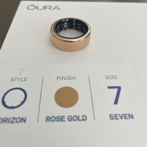 Oura Gen3 Horizon Ring - Rose Gold - Size 7